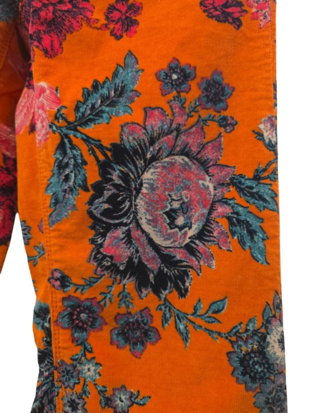 We The Free x Free People Printed Penny Pull-On Low Rise Corduroy Flare Pants 25 - Picture 5 of 10